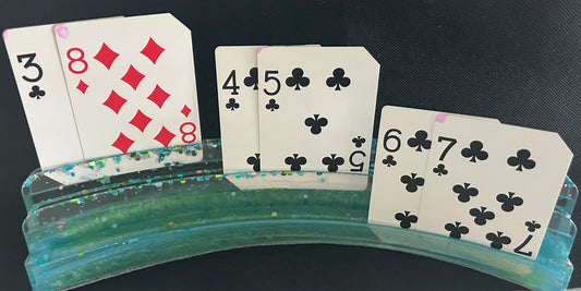 Canasta 3 Tiered Epoxy Card Holder